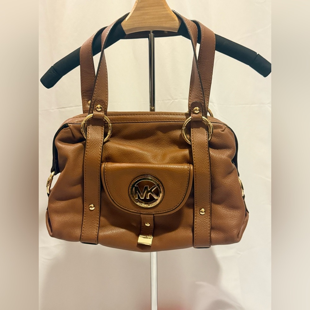 Michael Kors Tan Leather Shoulder Bag